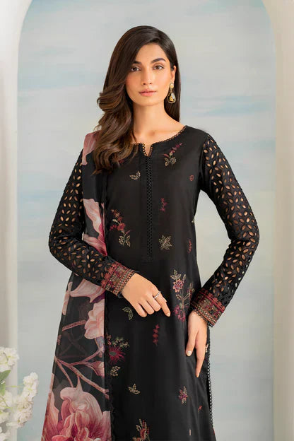 3 PC - EMBROIDERED LAWN SUIT - BG592