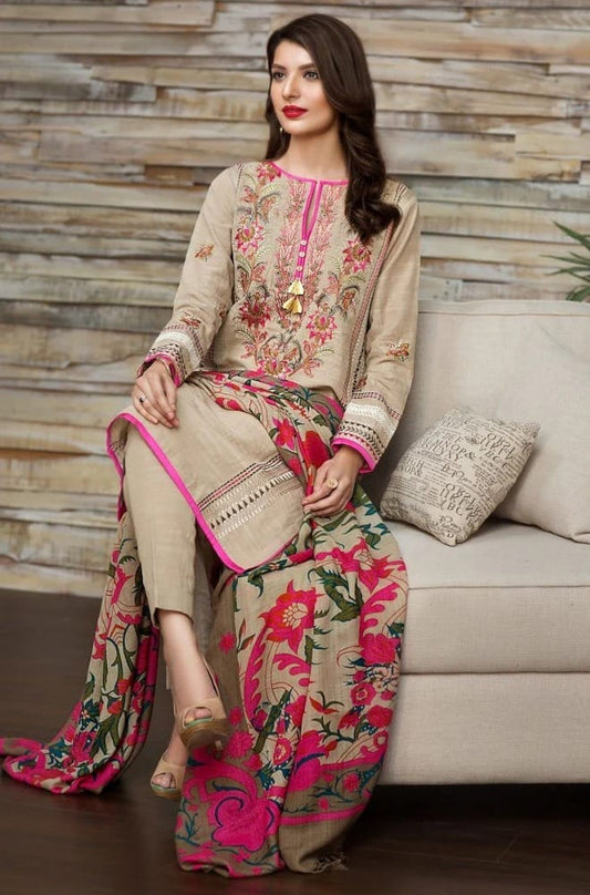 KHAADI LAWN 3PC SUIT-BG242
