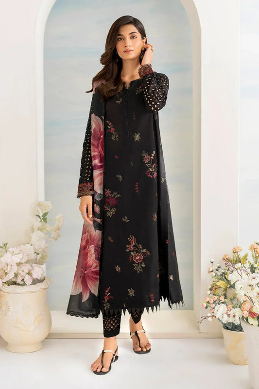3 PC - EMBROIDERED LAWN SUIT - BG592